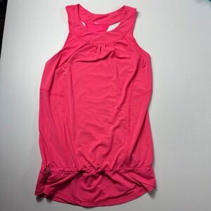 Lululemon‎ Tank Top Athletic Workout Racerback Drawstring Pink Size 4